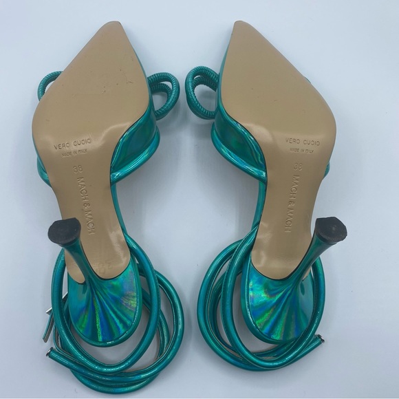 Mach & Mach - Bow Ankle Strappy Heel - Authentic - New w/o Box - Picture 13 of 14